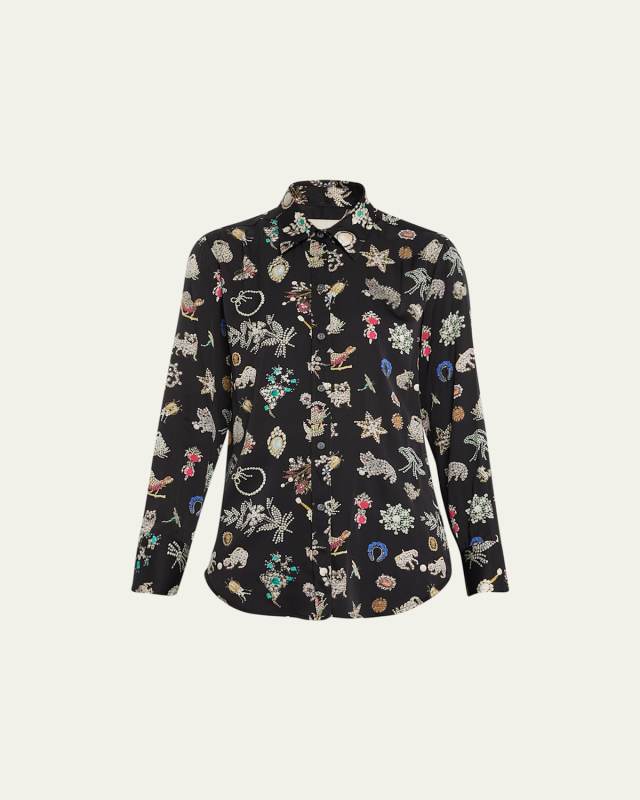 Black Diamond Pins Printed New Classic Shirt